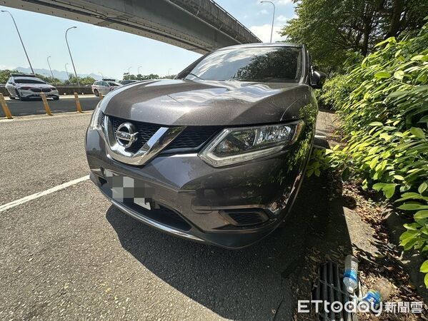 ▲▼國道3號南向土城段，日前發生一起追撞事故，民眾發現肇事駕駛竟為拄枴杖走路都不穩的老翁。（圖／記者陸運陞翻攝）