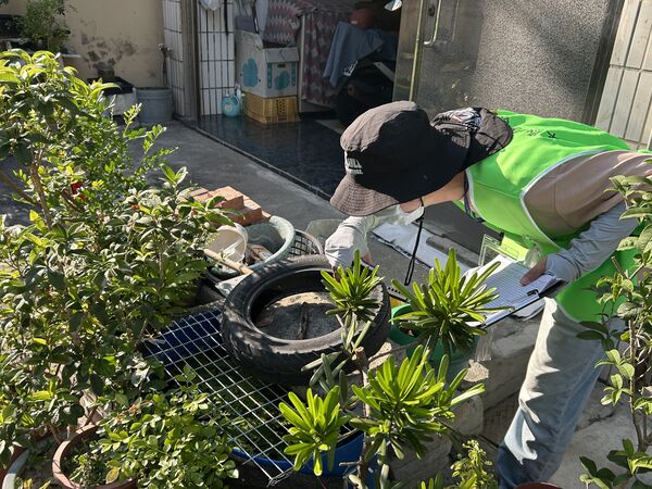 ▲彰化市爆疑似本土登革熱群聚，衛生局設快篩站檢疫。（圖／彰化縣衛生局提供）