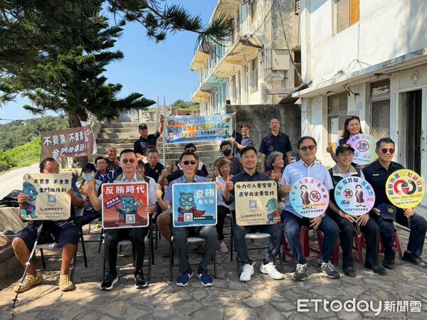 ▲▼金門檢警調前進烏坵宣導反賄選。（圖／金門地檢署提供）