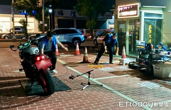 ▲桃園市警局龍潭分局執行「靜桃專案」，山葉進口大型重機，僅超標3分貝亦被罰。（圖／龍潭警分局提供）