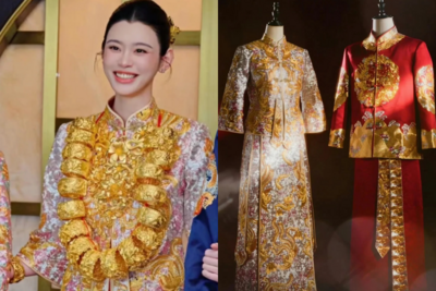 奚夢瑤曬婆婆送的豪禮！　22只實心龍鳳手環成「千萬黃金圍脖」