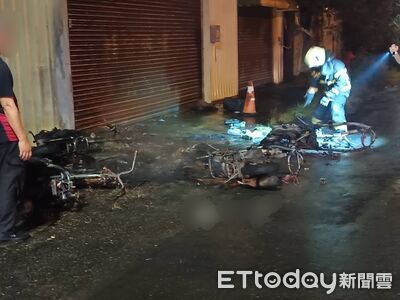 高雄醉夫不爽妻! 深夜「火點毛巾」5機車燒毀