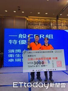 全國插管競賽奪冠! 台南和緯專救隊林威廷、林弘瑋救護實力獲肯定