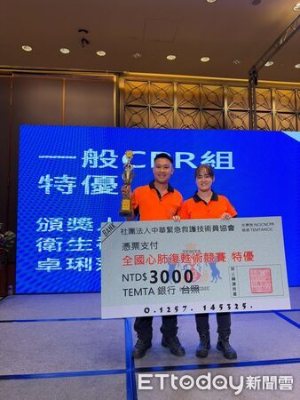 全國插管競賽奪冠！ 台南和緯專救隊林威廷、林弘瑋救護實力獲肯定