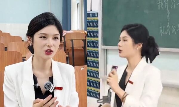 有片／「最美女師」掀網友論戰！31歲副教授上課影片外流遭吐槽：準備帶貨？