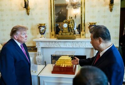 習近平送川普「金色太和殿」！　白宮曝光幕後照
