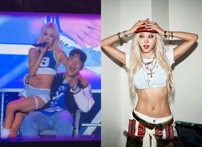 韓女偶像校唱「坐男學生腿上熱舞」遭摟腰!影片瘋傳炎上 網怒轟揩油
