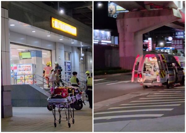 ▲▼北捷頭前庄站驚傳旅客亮刀，警方獲報後立即派員前往調查。（圖／網友p.takitani提供，請勿隨意翻拍，以免侵權。）
