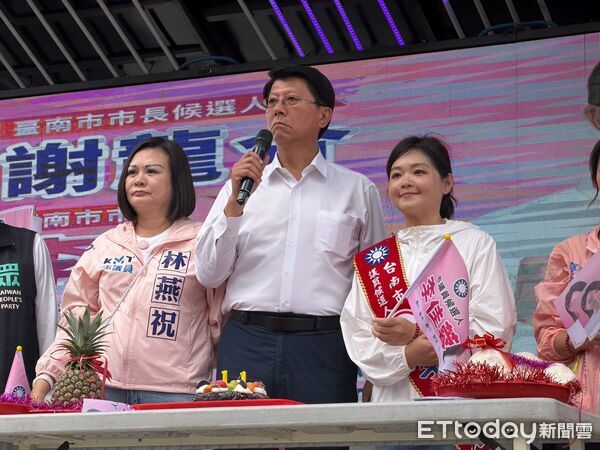 藍白同台挺李佳蓉！ 與謝龍介聯合競選服務處成立拚大南科關鍵一席