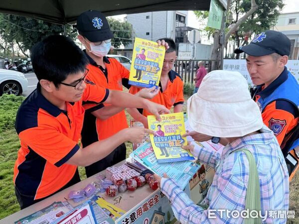 逛嘉年華把平安帶回家！ 台南下營消防宣導鋰電池、吸菸防火安全