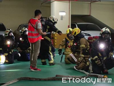 基隆消防強化地下停車場救災 實兵演練提升搜救滅火戰力