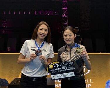 快訊/「大眼妹」周婕妤撞球世錦賽封后 賴清德總統致電申賀