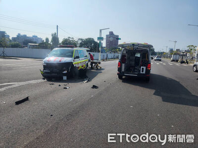 快訊/嘉義市救護車、小客車相撞!5歲童、73歲病患送醫