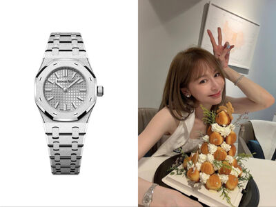 王心凌曬慶生美照 百萬AP迷你霜金錶搶鏡