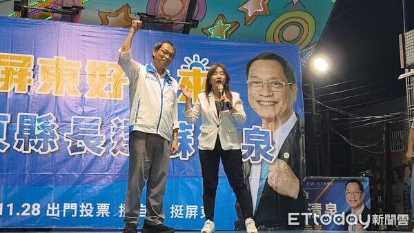 ▲國民黨屏東縣長參選人蘇清泉九如鄉三山國王廟舉辦廟口開講。(圖/蘇清泉服務處提供)