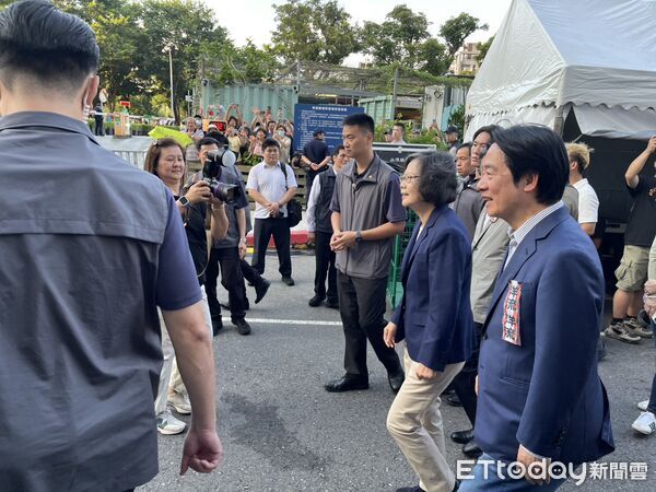▲▼前總統蔡英文、總統賴清德出席沈伯洋競選總部成立大會。（圖／記者杜冠霖攝）