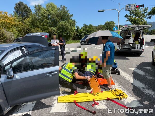 快訊／花蓮壽豐鄉「2車路口碰撞」！ 女乘客命危搶救中