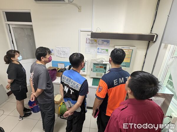 ▲台南市消防局第一大隊前進菩提林教養院，辦理消防安全宣導及火災搶救演練踏勘，強化院方與住民的防火應變能力。（記者林東良翻攝，下同）