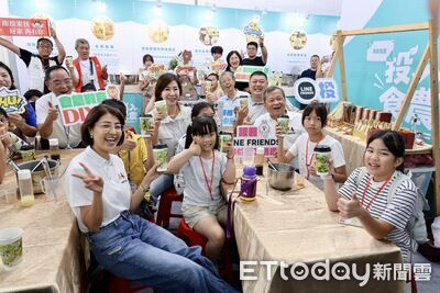 南投茶博公益小旅行首發 許淑華合體家扶兒少親手調製手搖飲