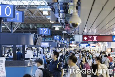 桃機國慶運量5天上看73.8萬 3時段航班暫停起降