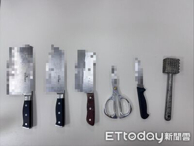 24歲男疑吸毒帶「4刀1剪1槌」上街亂揮嚇壞眾人...警火速壓制