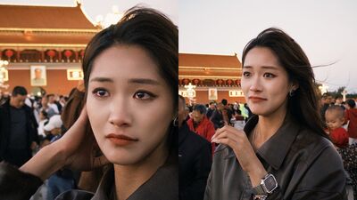 台女星陳玥希「站天安門前泛淚」! 高喊:祝祖國生日快樂