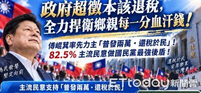 喊「今年超徵今年就發」 傅崐萁:最新民意全台83%挺加碼