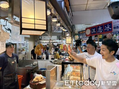 敵我分明!蔣萬安掃士東市場拜票 遇「洋流」咖啡廳直接跳過