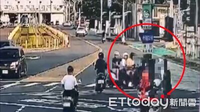 高雄機車「4貼抱嬰+踏板站童」逆向畫面曝光　最高開罰4700