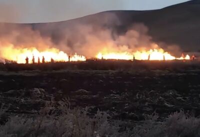 蒙古草原野火延燒 1.1公里火線直撲中國邊境