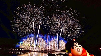 新竹青草湖秋焰祭展到10/26　巨型小新、300秒煙火還有免費接駁