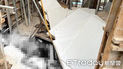 快訊／基隆七堵工安意外！吊掛板材重砸工人　腦漿外溢慘死