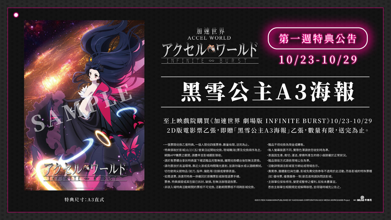 [新聞] 《加速世界》等十年終登大銀幕！首周限 - 希洽 - PTT.BEST 批踢踢爆文 2