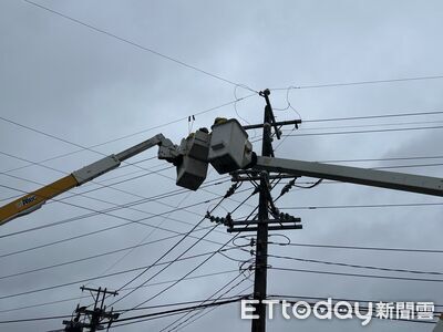 薔琵強風吹襲台南！逾萬戶曾停電　台電搶修剩668戶待復電