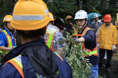 蔣萬安體驗搬路樹遭酸作秀 沈伯洋:救災不分藍綠、不應淪政治攻防