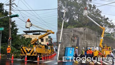 薔琵颱風重創北台灣!基隆、新北4.5萬戶停電 台電搶修復電75%