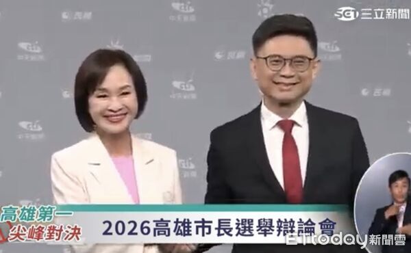 ▲▼高雄市長選舉辯論會。（圖／民視、中天新聞、公視台語台提供）