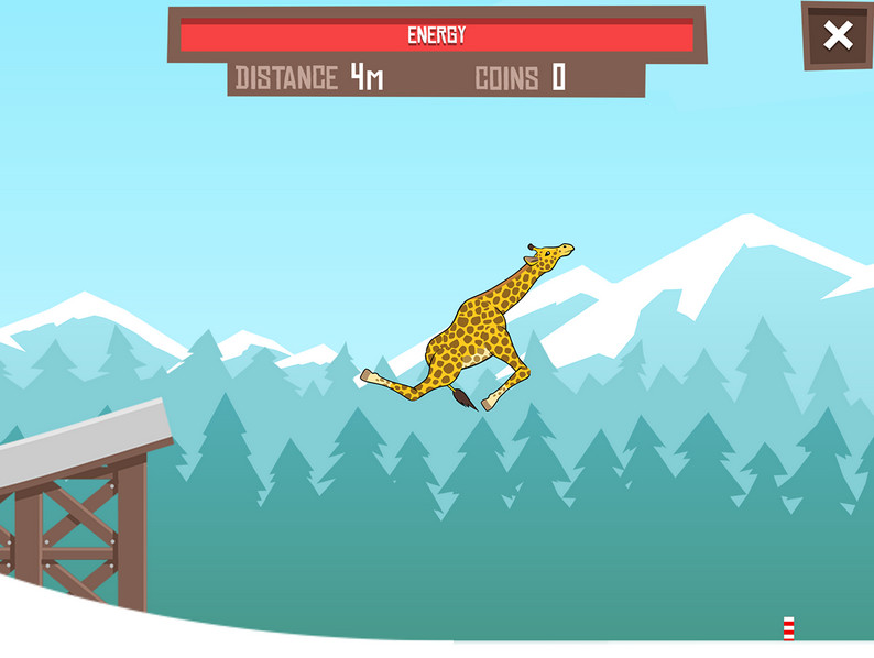惡搞動作遊戲《Giraffe Winter Sport Simulator》